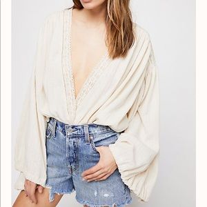 Free People bodysuit EUC Gorgeous size Small